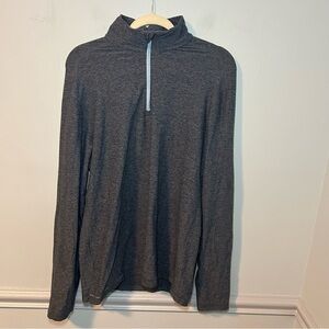 Lululemon Gray Surge Warm 1/2 Zip Heathered Pull-Over Sweater Size Medium Men’s